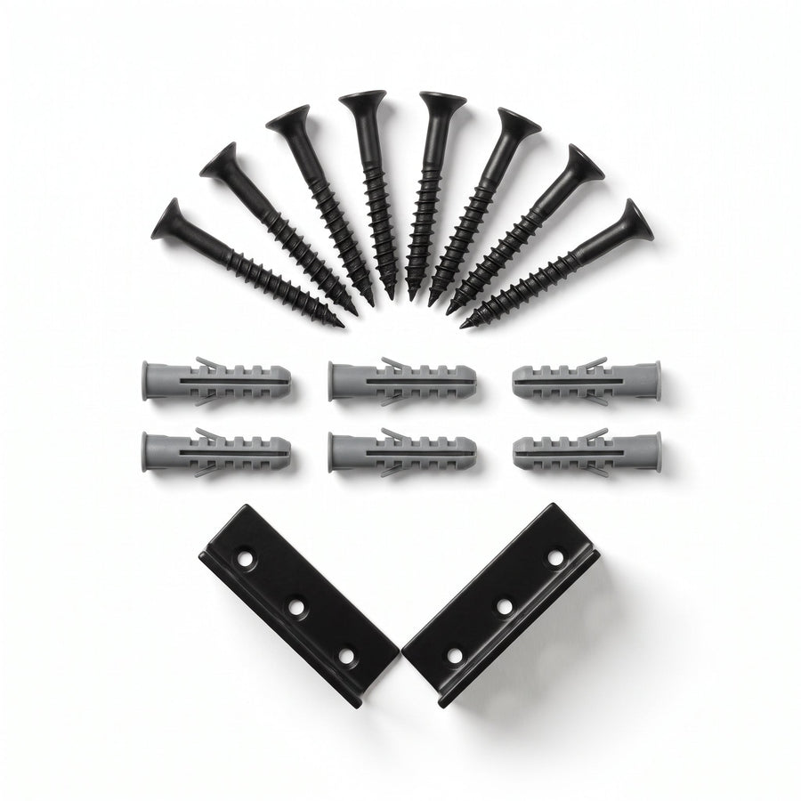 Kit de fixation présenté en lumière rasante